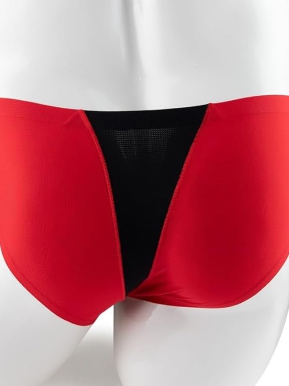 Shein New Mens Red And Black Semi-Sheer Brief Underwear - Picture 5 of 14